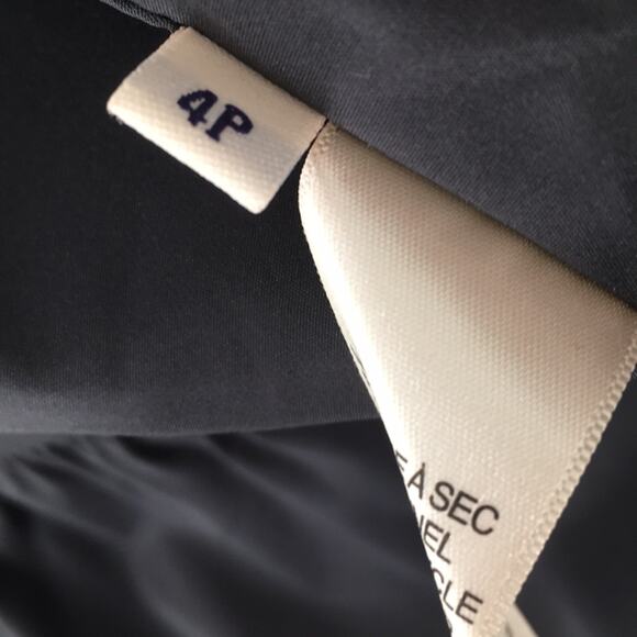 Doncaster Womens Gray Button Front Blazer Gathered Waist Size 4P New - Picture 11 of 13